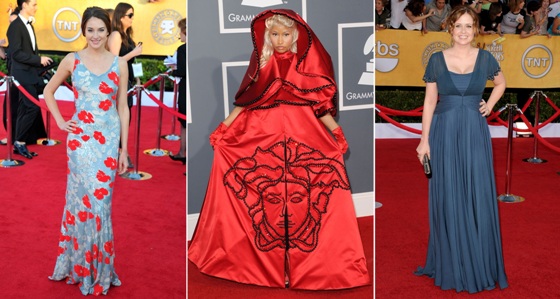 Shailene Woodley, Nicki Minaj, Jenna Fischer, piores looks do tapete vermelho Shailene Woodley, Nicki Minaj, Jenna Fischer, piores looks do tapete vermelho